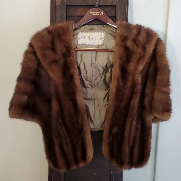 LS Ayres Vintage Mink Stole - Picture 1 of 3